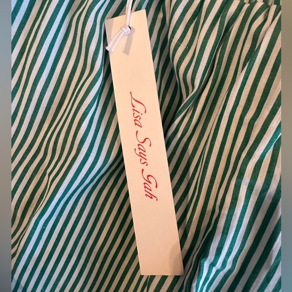 NWT Lisa Says Gah Ella Green Tie Shorts Size Small - Picture 5 of 7